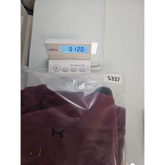 Under Armour Sweatshirt Womens Small Purple Mesh Sleeve Funnel Neck - Picture 7 of 7